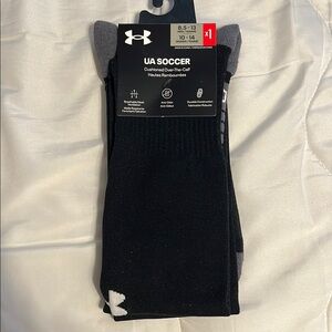 Under Armour NWT Unisex Black Soccer Socks (1 pair)